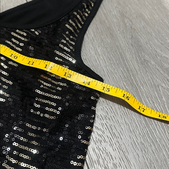 Black Sequin festival Women's Top - Picture 2 of 5